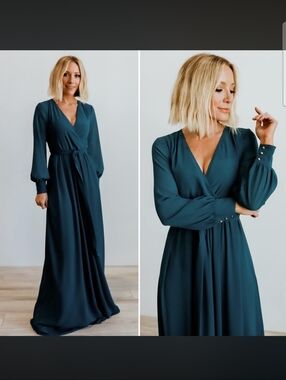 Baltic Born Green Lydia Topaz Maxi Dress Sz Xl